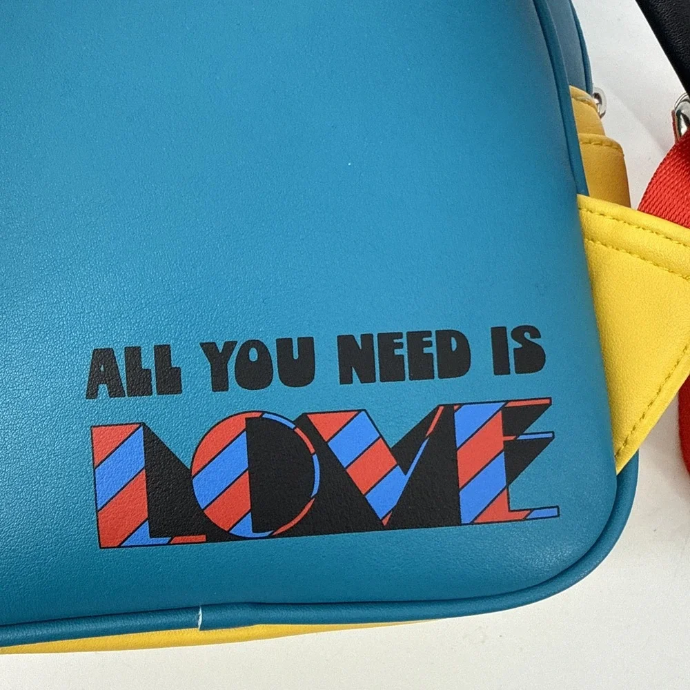 Loungefly x The Beatles Yellow Submarine Mini Backpack All you Need is Love